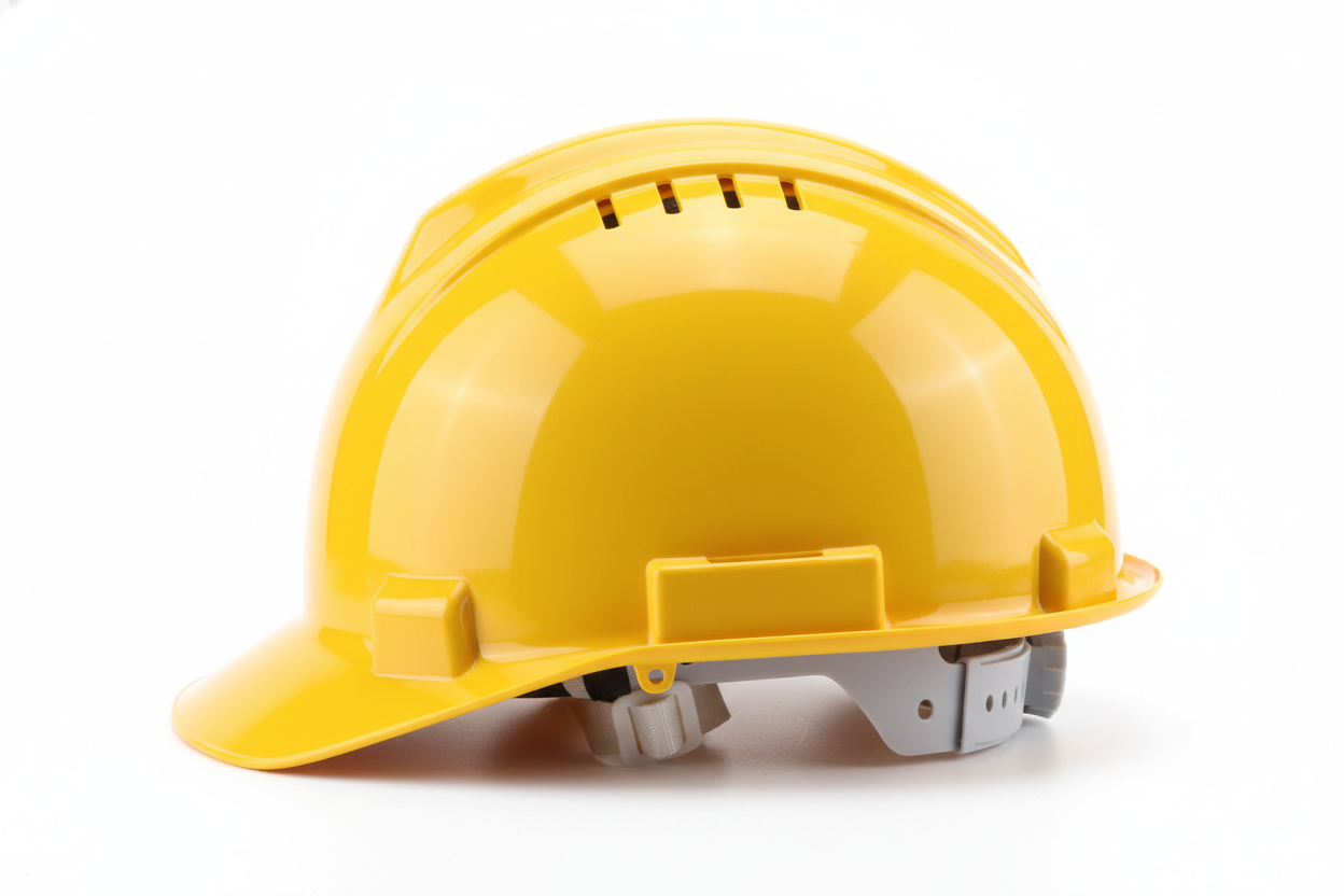 hard hat side view